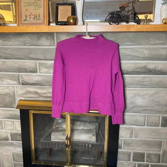 Fuchsia Turtleneck Sweater - Picture 1 of 2